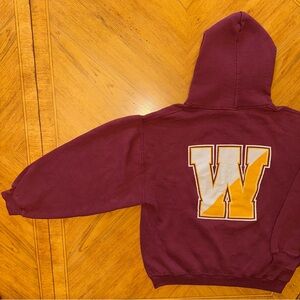Vintage Russell Athletic Weymouth Hoodie Adult Size Medium Maroon Double Sided